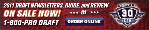2011 Draft Review, Newsletters On Sale